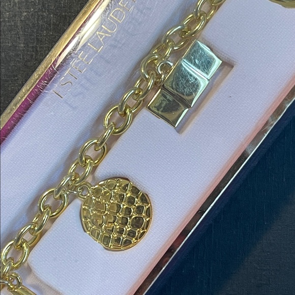 NIB Estee Lauder Limited Edition “Golden Icons” Charm Bracelet - Picture 5 of 8